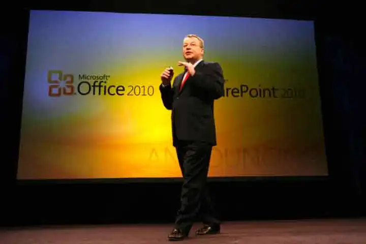 Microsoft's Stephen Elop introduces the business edition of Office 2010