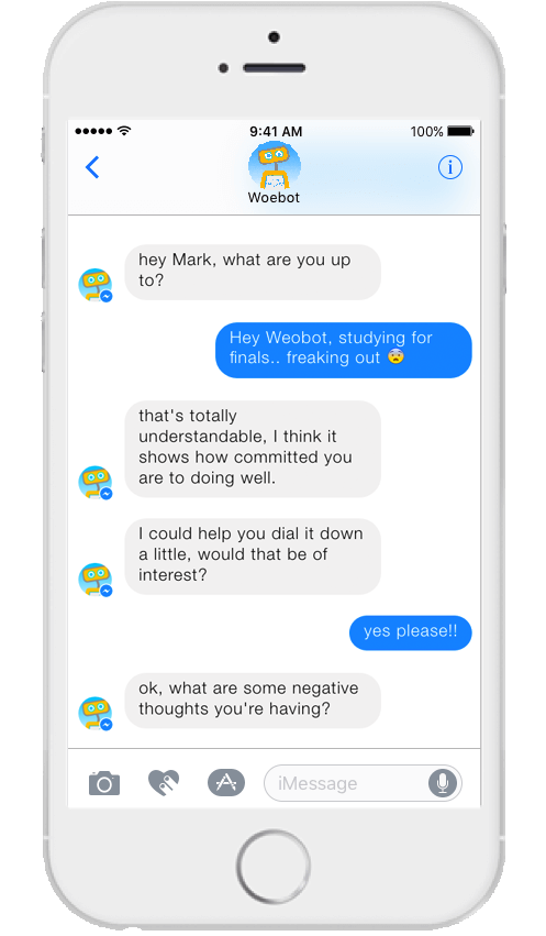 Currently the bot is only accessible through Facebook Messenger