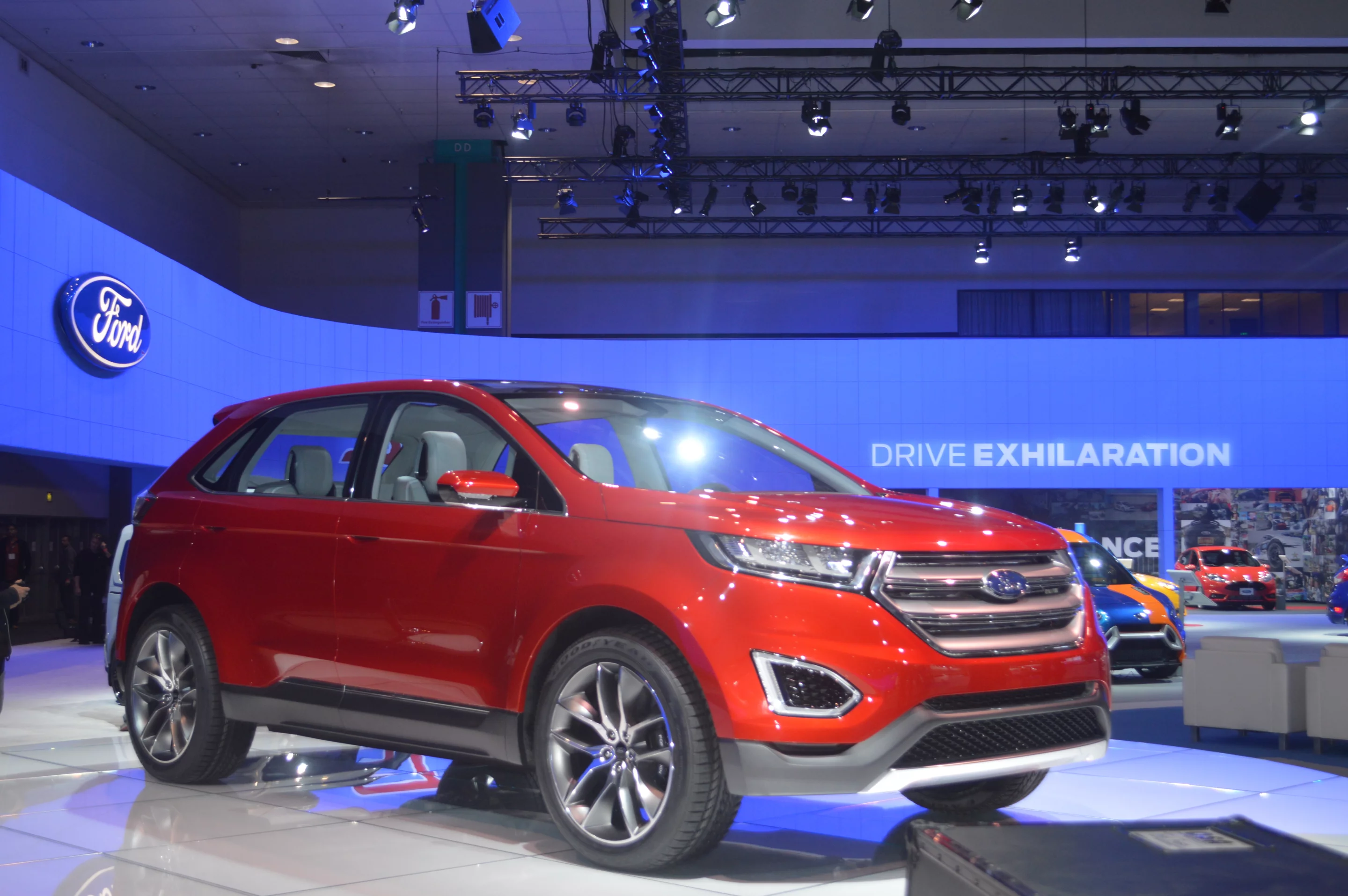 The Ford Edge Concept is equipped with prototype semi-autonomous technologies
