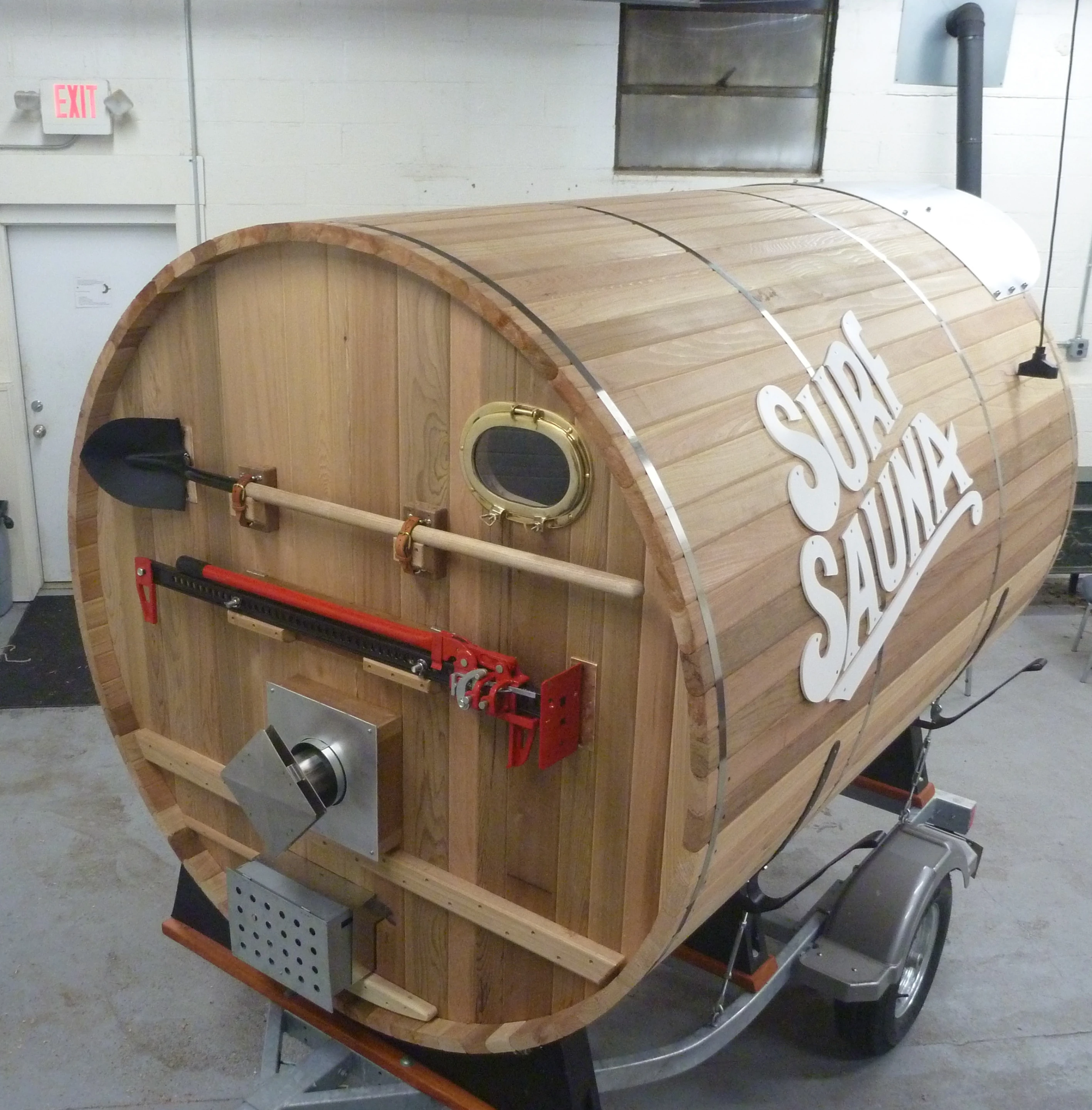 As standard, the on-board sauna is propane-fired (Photo: Surf Sauna)