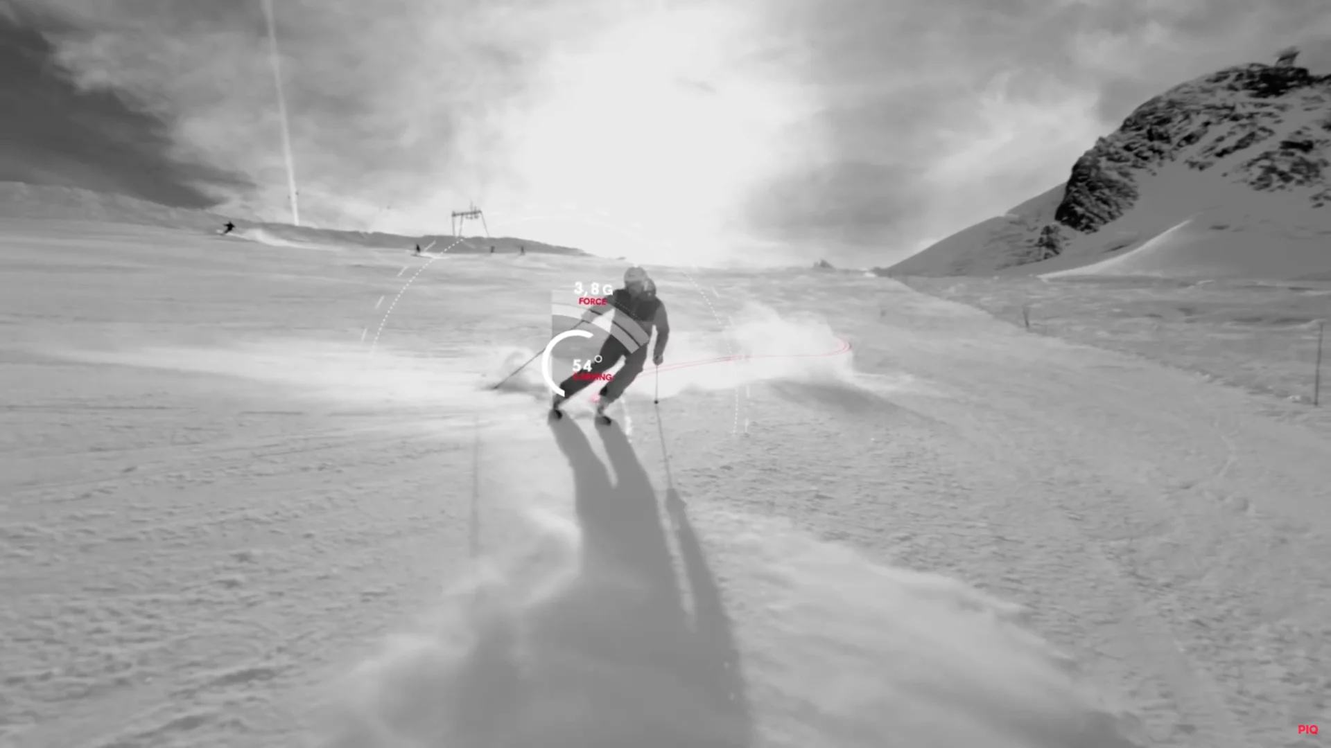 Piq wraps around the ankle of skiers to measure speed, run duration, ascent, descent and some rather detailed info on jumps and turns