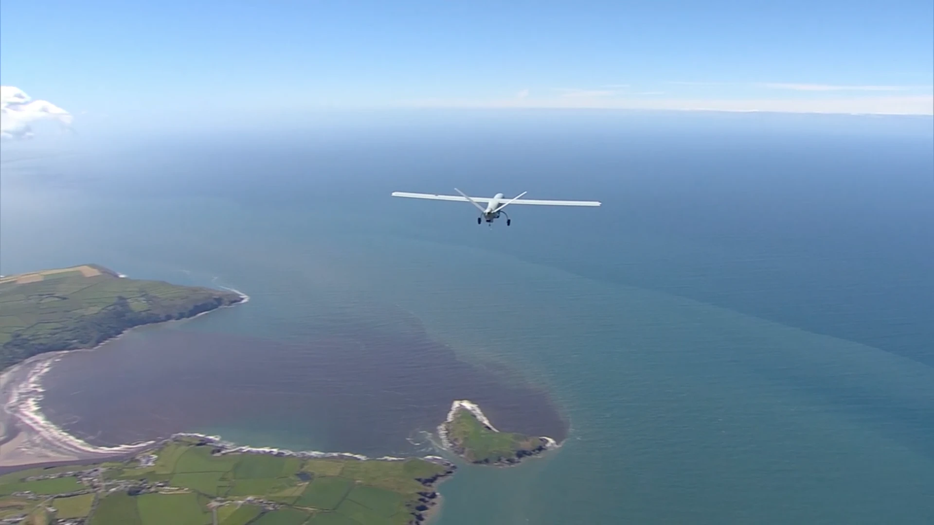 Watchkeeper took off from West Wales Airport on a three-and-a-half-hour flight