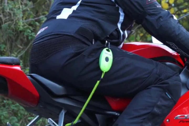 The Ridersmate connects you to your ride, and sends an alert if you fall off