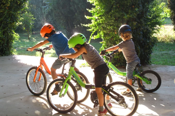 Grow bikes feature an adjustable frame to allow them to grow along with the child