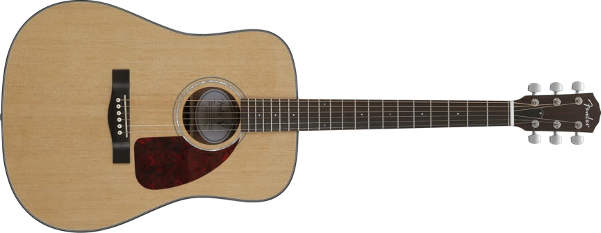 The Fender CD-140S VA travel acoustic features a solid spruce top with quartersawn X bracing, and laminated mahogany back and sides