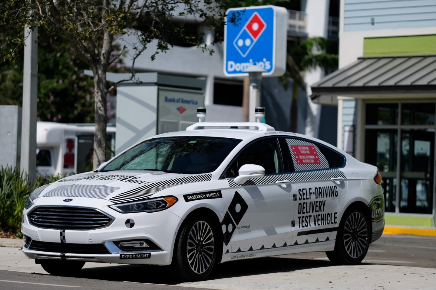Ford has teamed up with Domino's to explore automated pizza delivery before