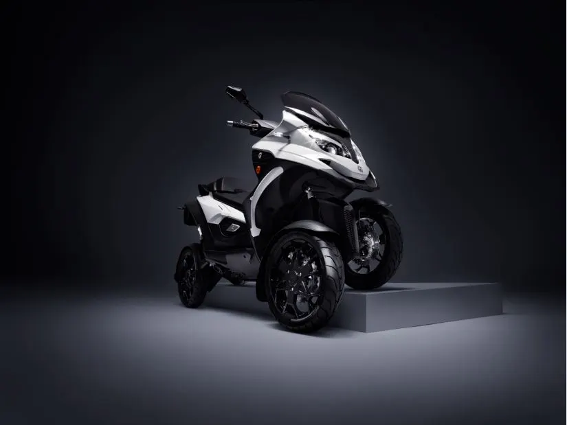Quadro Qooder: the tilt lock function can park the bike upright on highly uneven surfaces