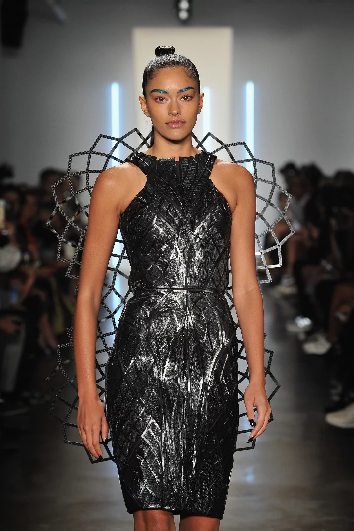 The Chromat Adrenaline Dress at Chromat's Spring/Summer 2016 runway show at MADE Fashion Week
