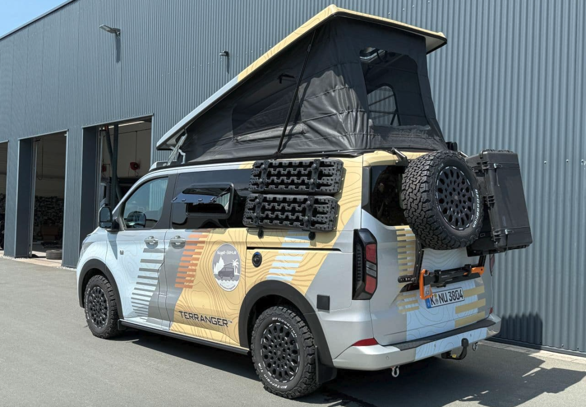 Ford 4x4 camper van outfitted into the gnarliest Nugget of them all