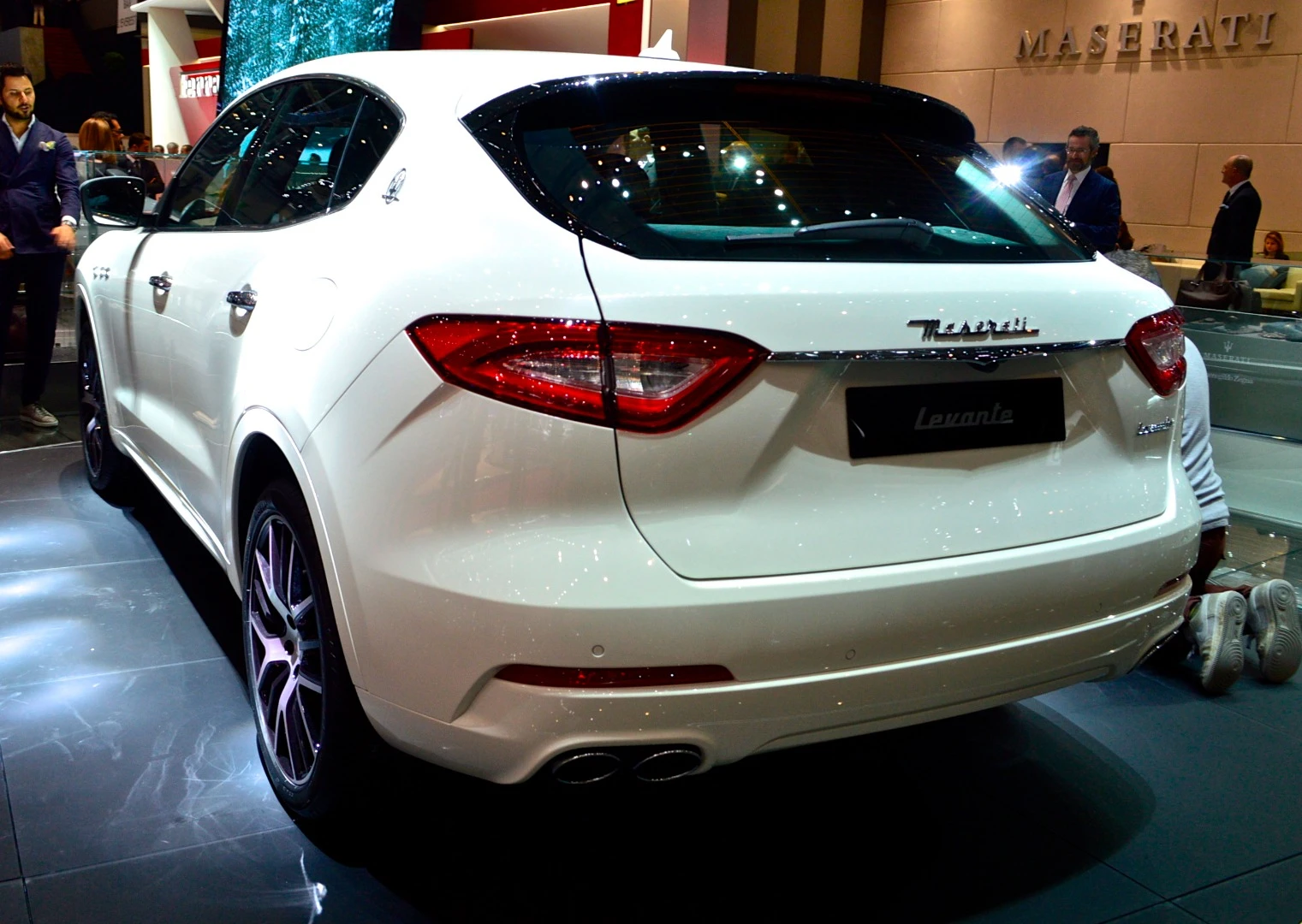 The Maserati Levante on display at the 2016 Geneva Motor Show
