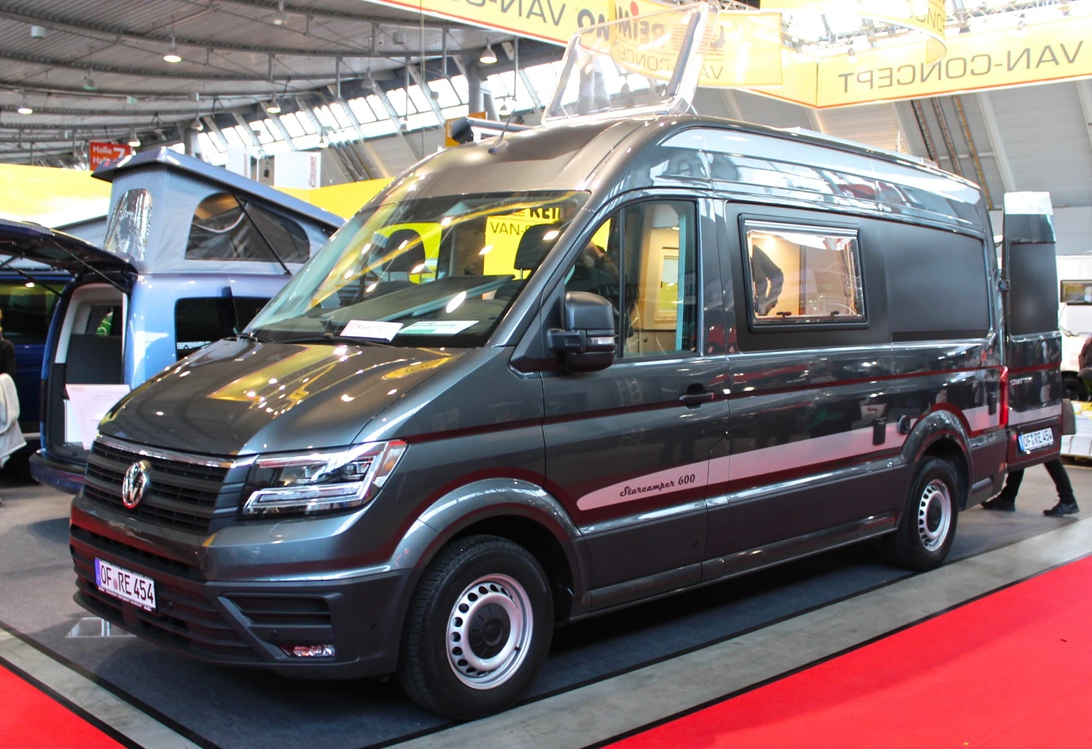 With a €107,923 list price, this Volkswagen Crafter StarCamper from Reimo was one of the pricier camper vans on show