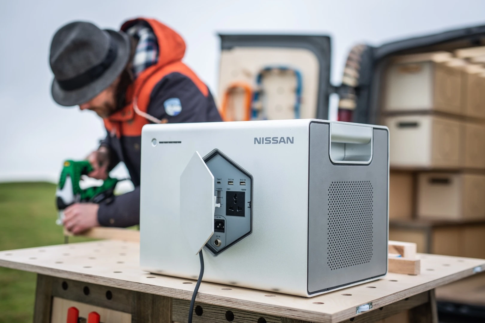 Nissan's portable Energy ROAM battery pack