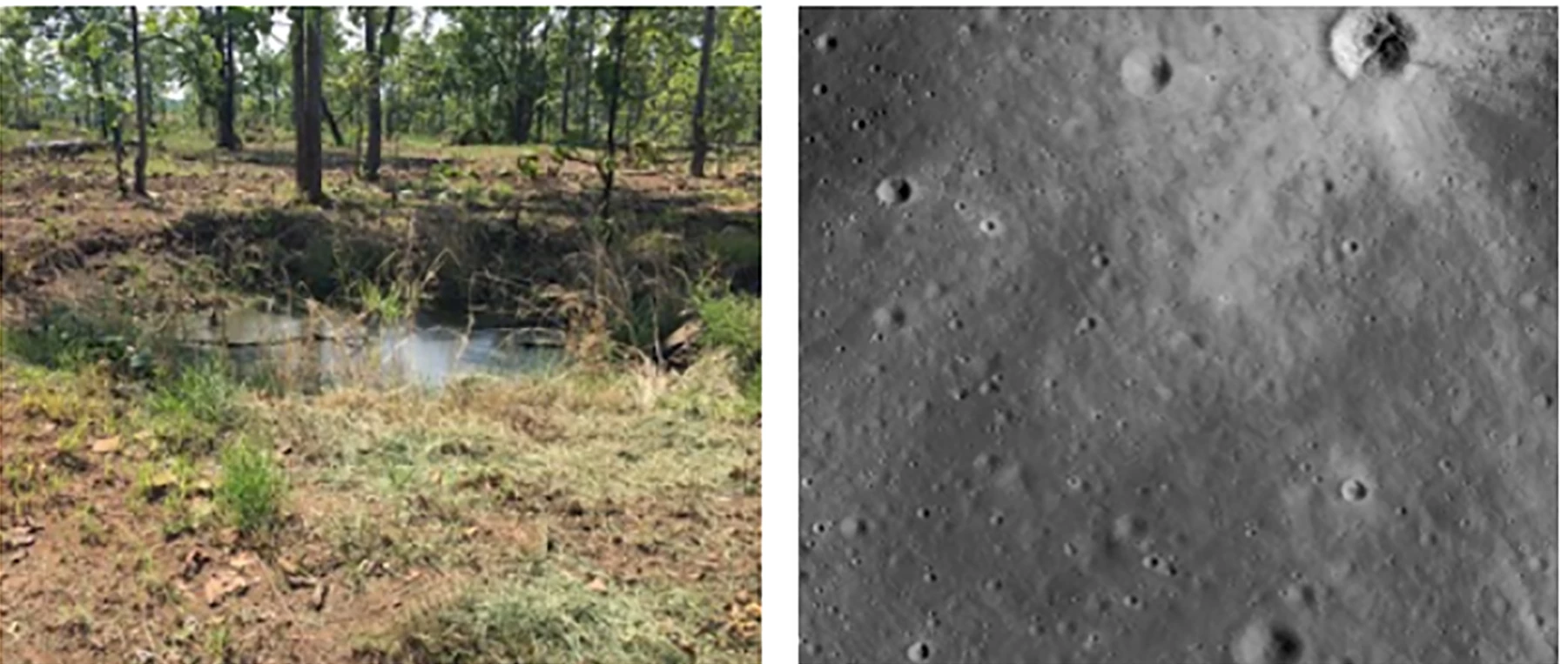 The similarities of bomb craters on Earth and meteor craters on the Moon has enabled the development of an algorithm to detect the former