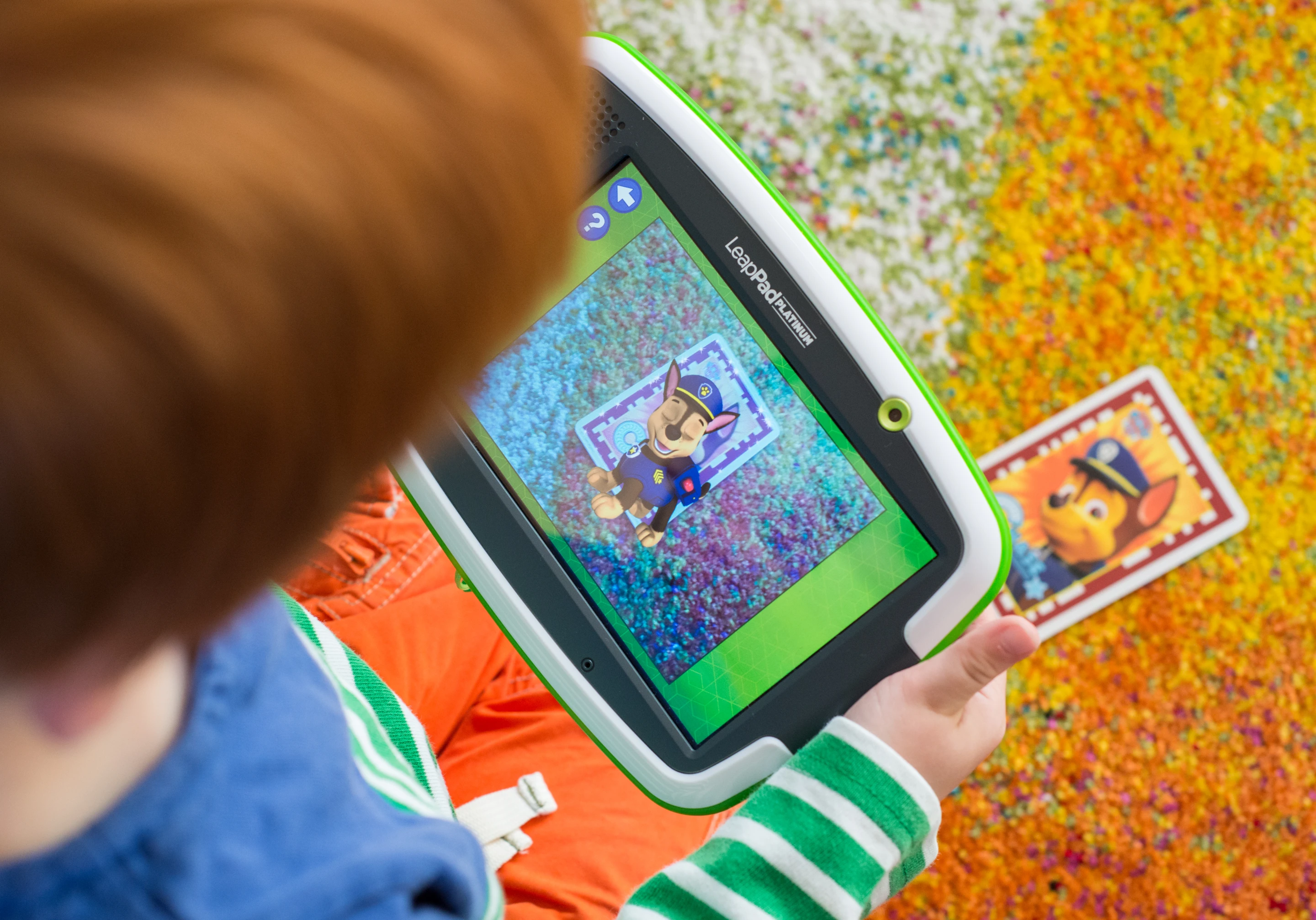 The LeapPad Platinum Imagicards were a big hit with our little tester