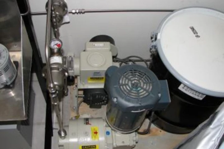 It's not much to look at but this is the feedstock transferring system for algae biodiesel.Pic Credit: United Environment & Energy LLC