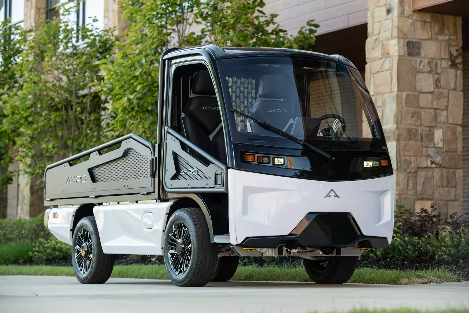 The Ayro Vanish small electric utility truck has a top speed of 25 mph and a per-charge range of more than 50 miles