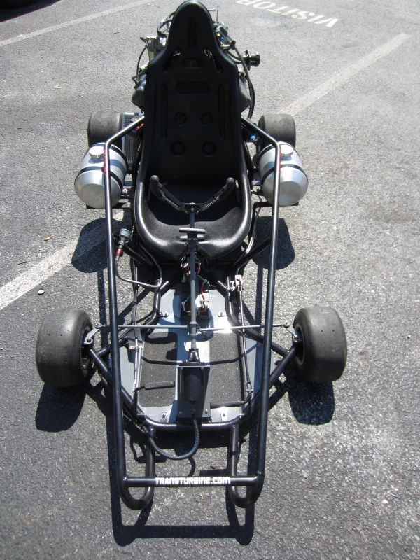 Seth Kettleman's custom-built jet-powered go-kart