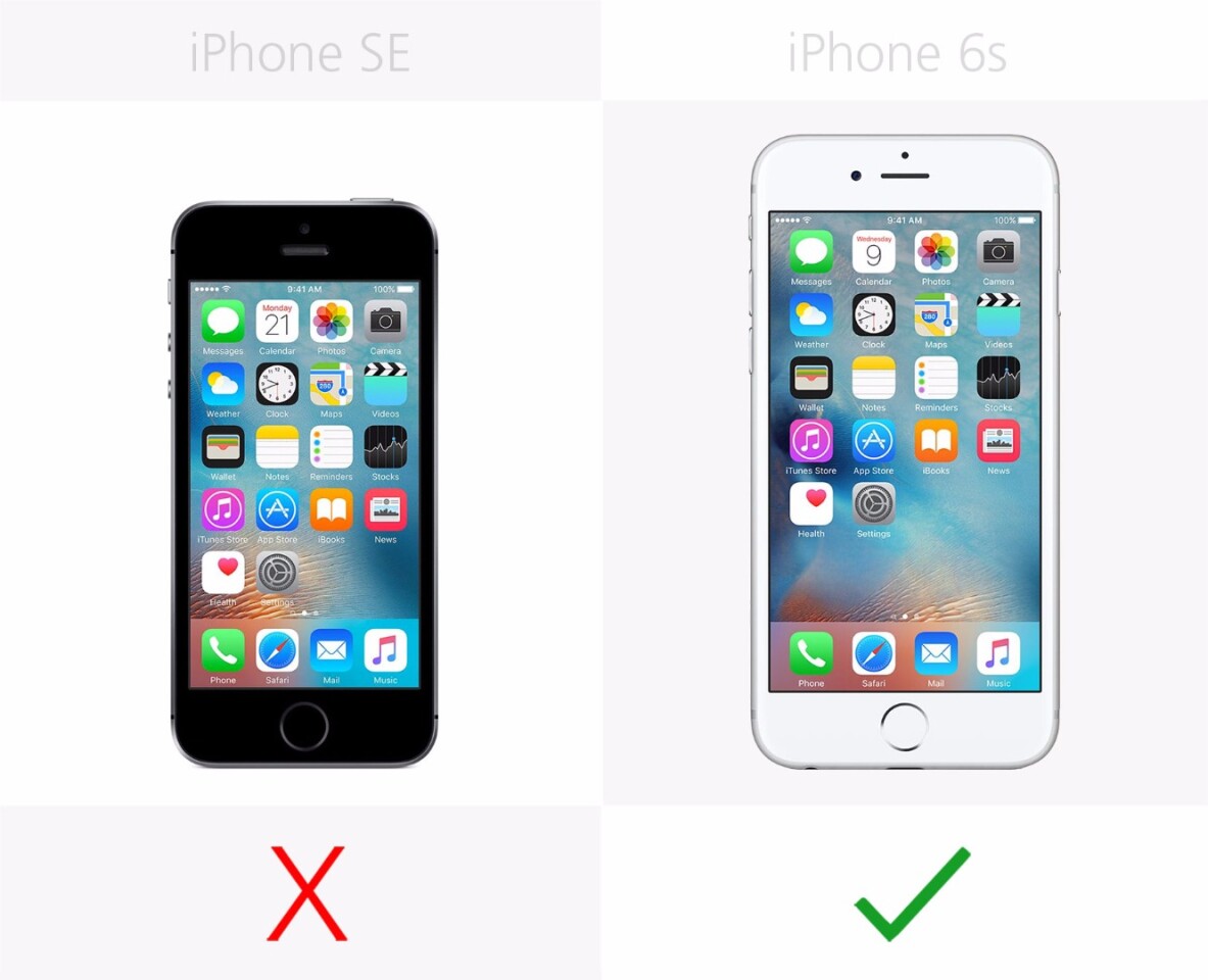 Samengroeiing graan Bedienen iPhone SE vs. iPhone 6s