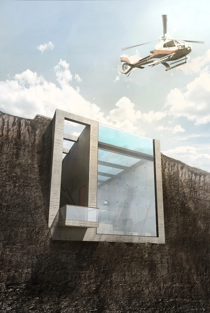 Fill the pool with sharks and you've got yourself a Bond villain's secret lair