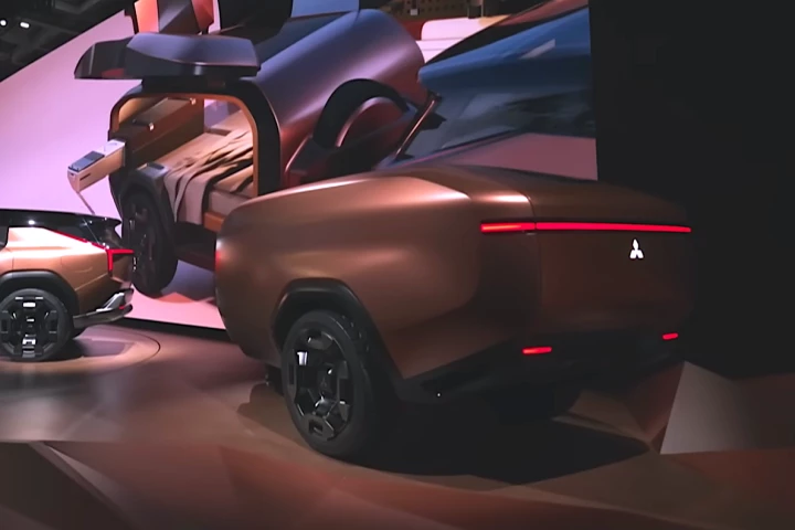 The Elevance concept camping trailer starts as a compact pod but grows into a base camp that works naturally with the SUV tow vehicle