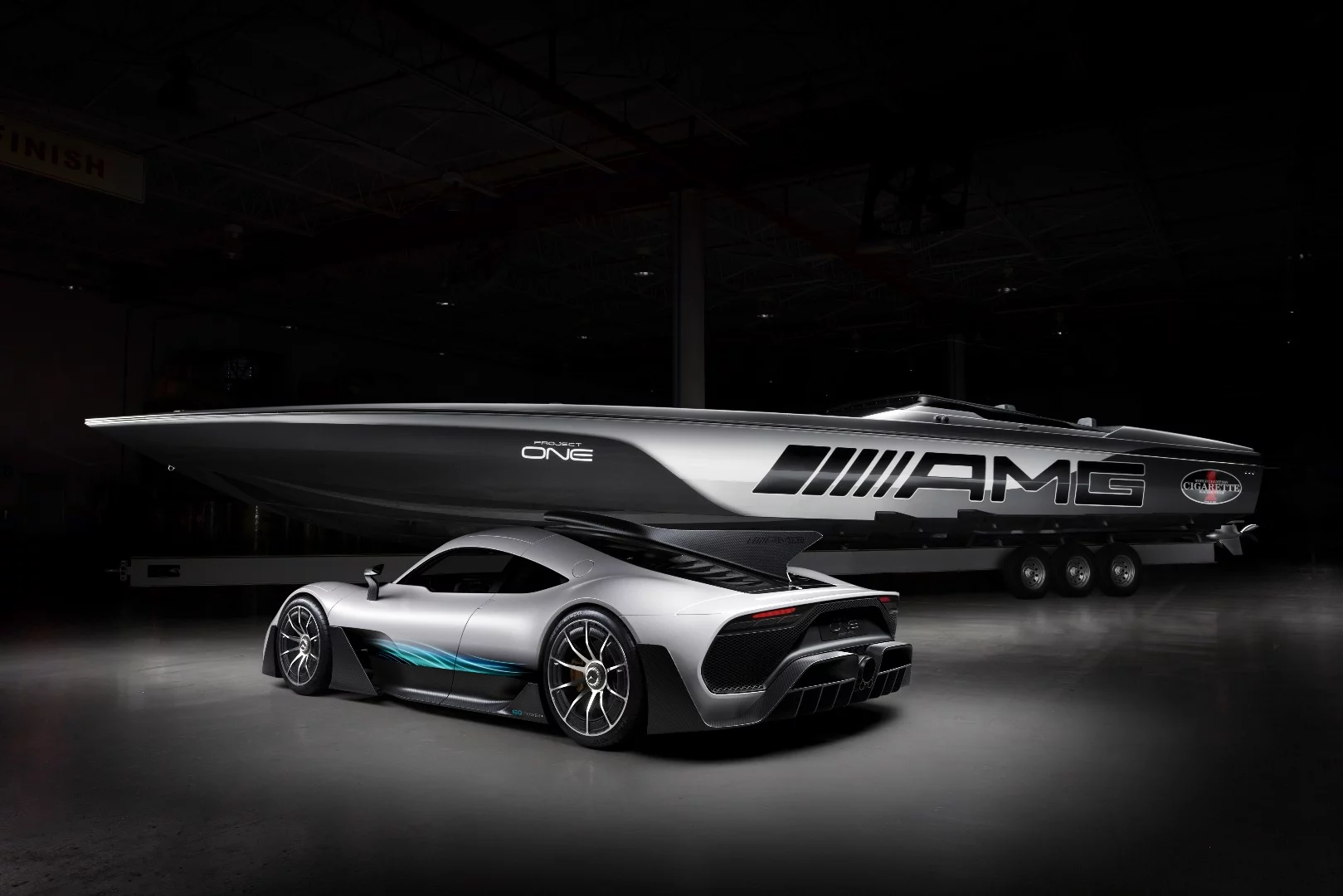 Mercedes-AMG and Cigarette Racing team up on their latest boat, the 515 Project One