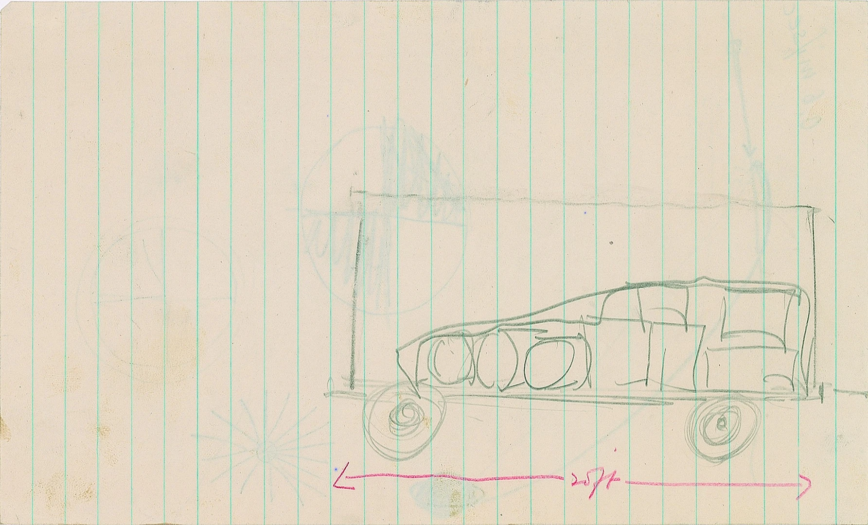 First page of moon tractor sketch
