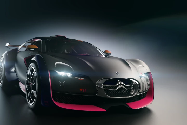 The Citroen electric small car concept - the Survolt - fits the supermini class with a look of a larger supercar