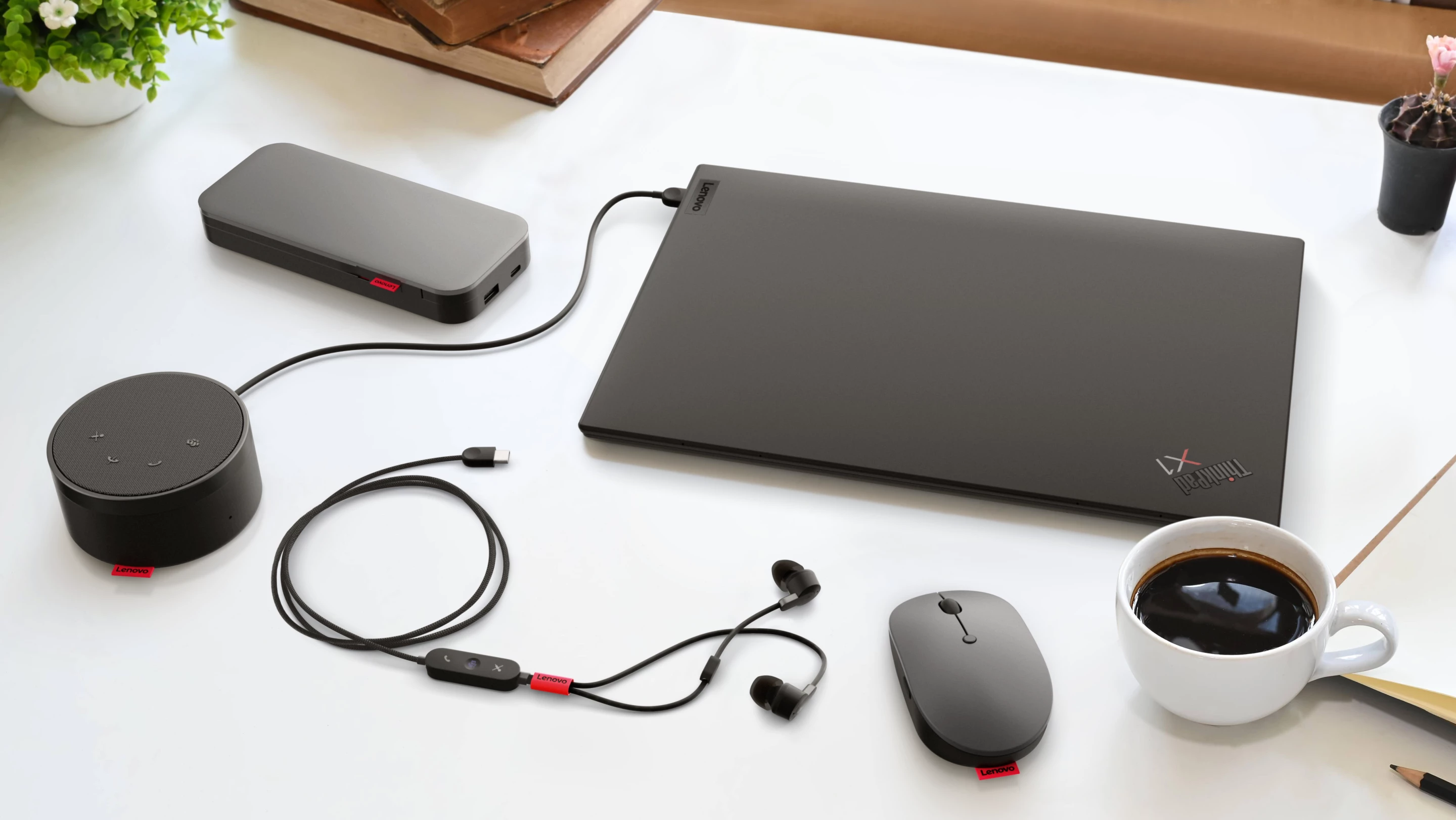 The USB-C Laptop Power Bank and Wireless Multi-Device Mouse are the first accessories to be announced for Lenovo's new Go sub brand