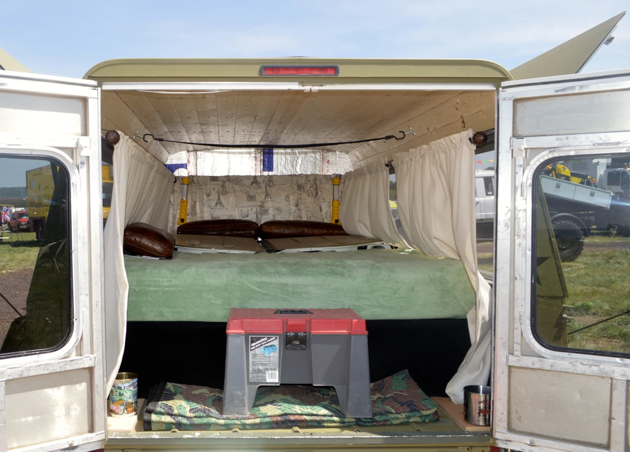 Inside the US Air Force trailer