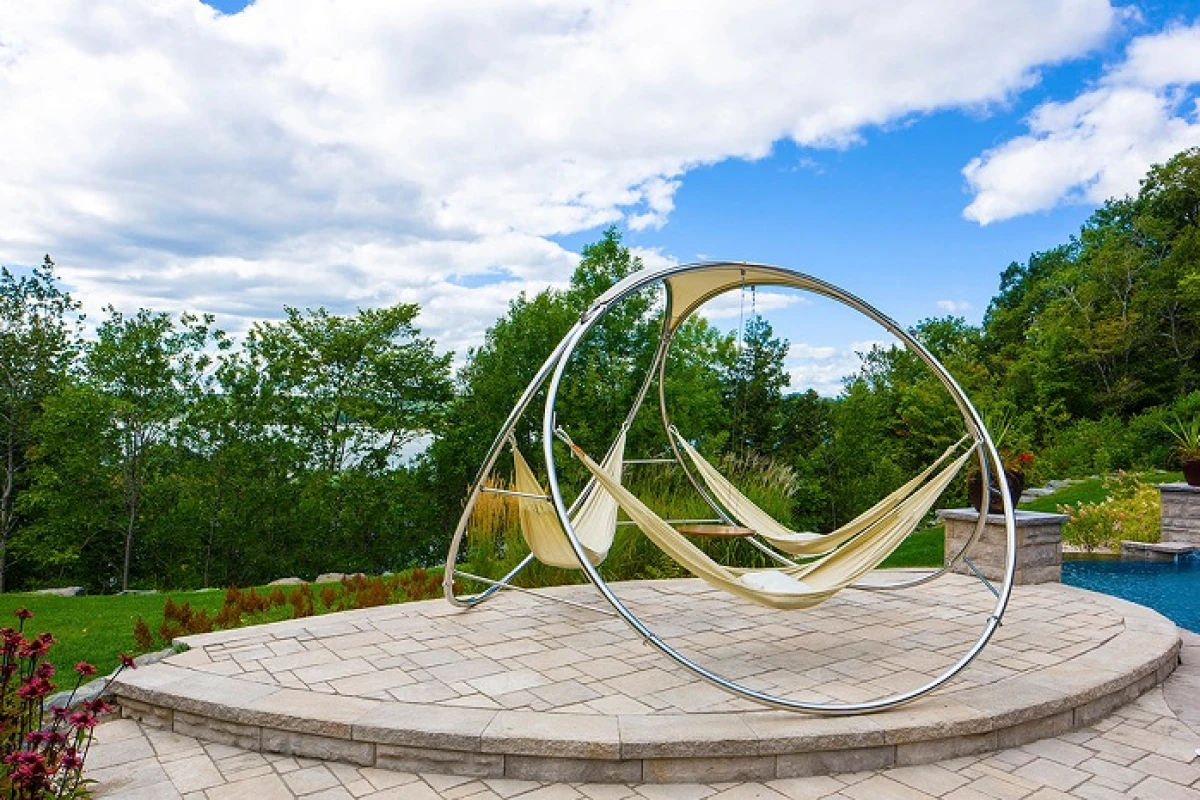 Trinity Hammocks allow you to relax and socialize at the same time, with three hammocks built into the same structure
