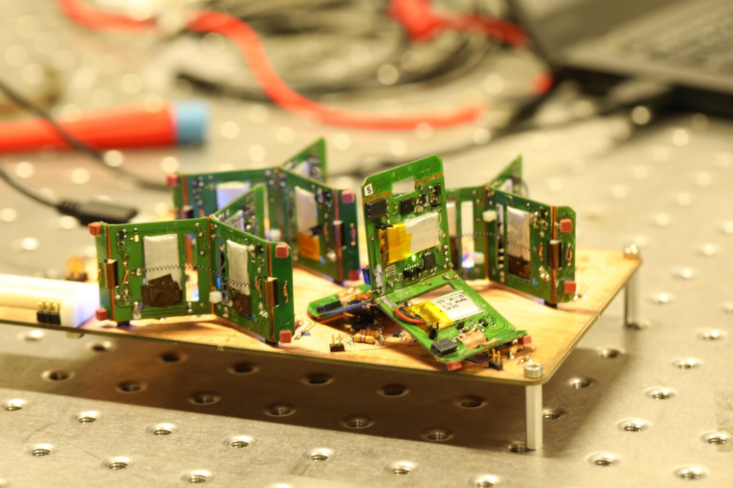 The Tribots at the fuelling station