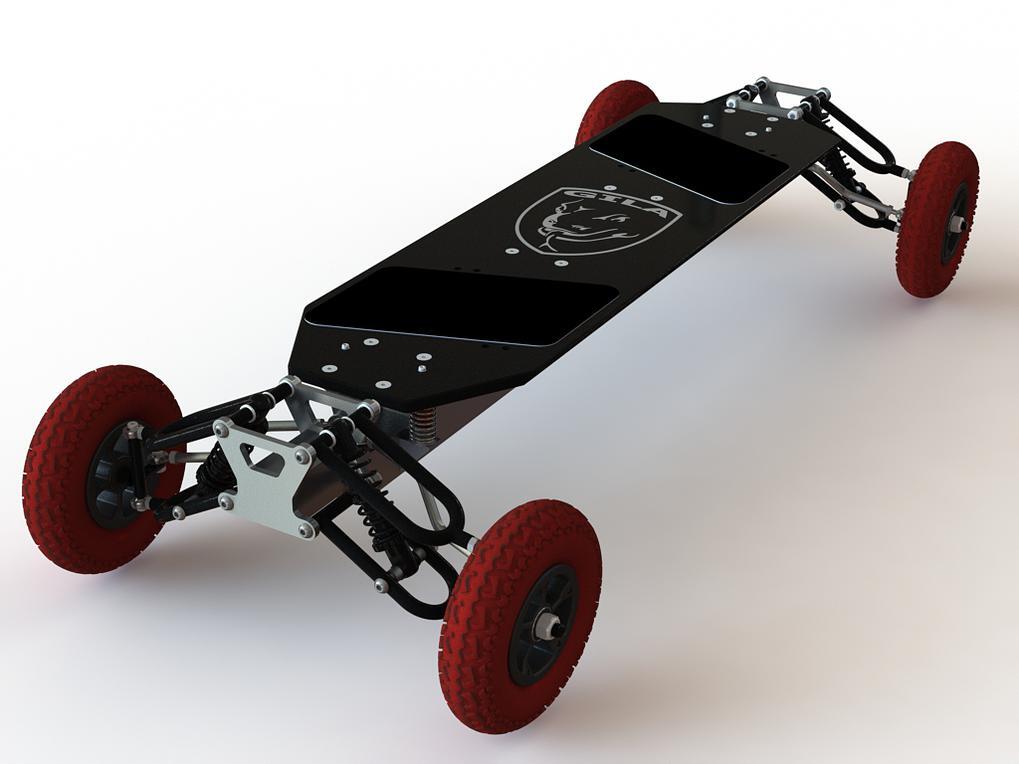 Gila Board brings independent suspension to offroad skateboarding