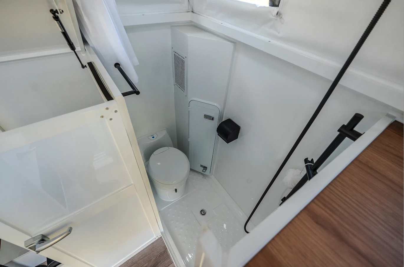 Wet bathroom area