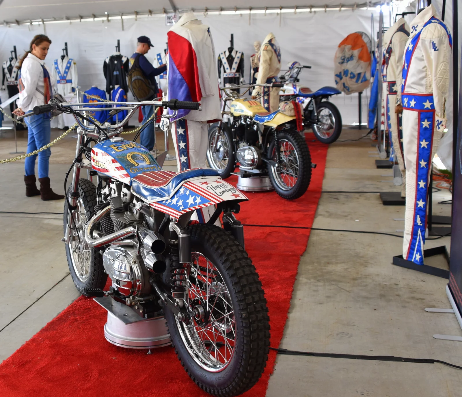 The collection includes helmets, leathers and jump motorcycles (Photo: Vicki Smith/Gizmag.com)