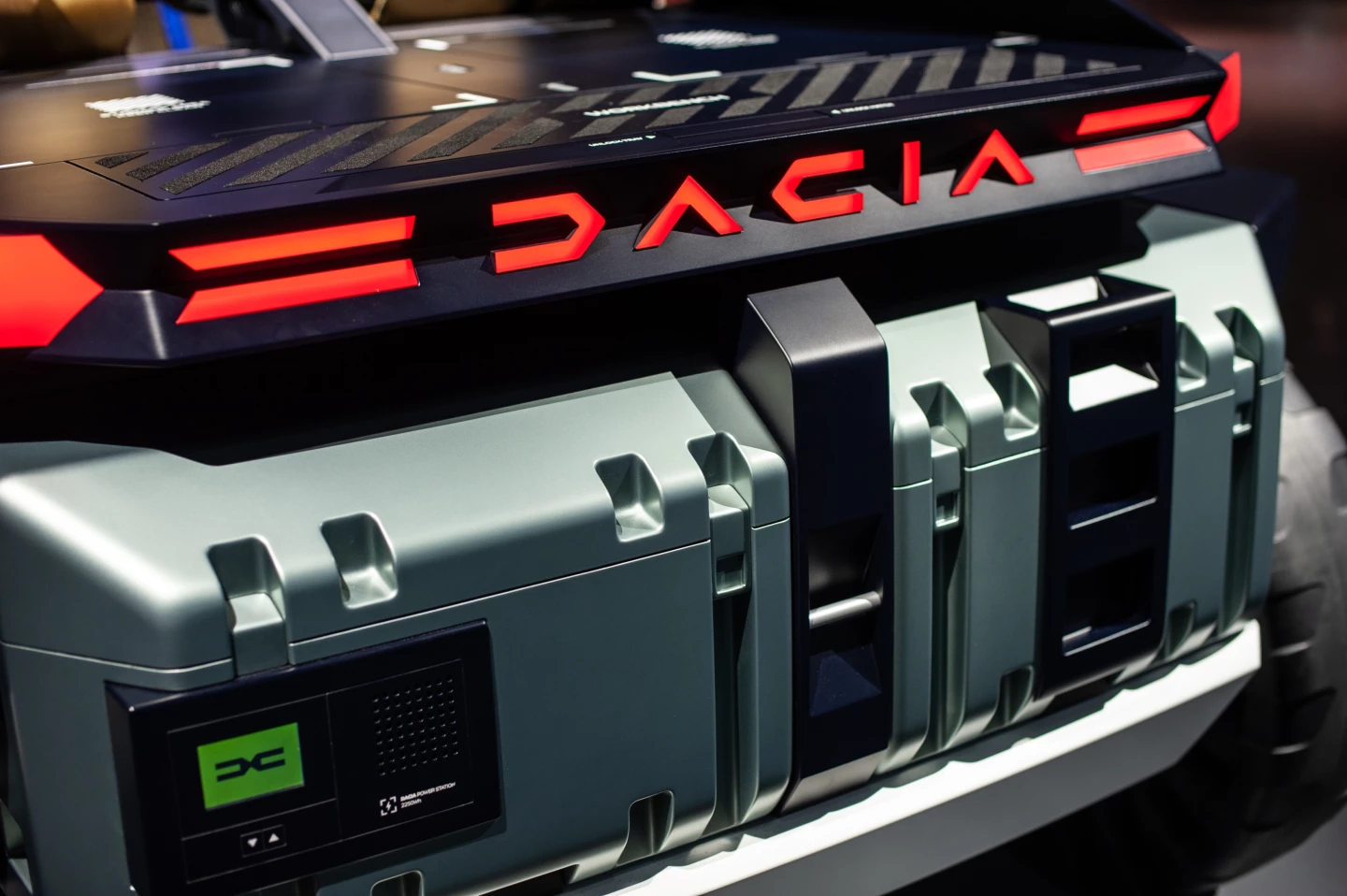 The Manifesto features a removable battery pack for powering gadgetry at camp