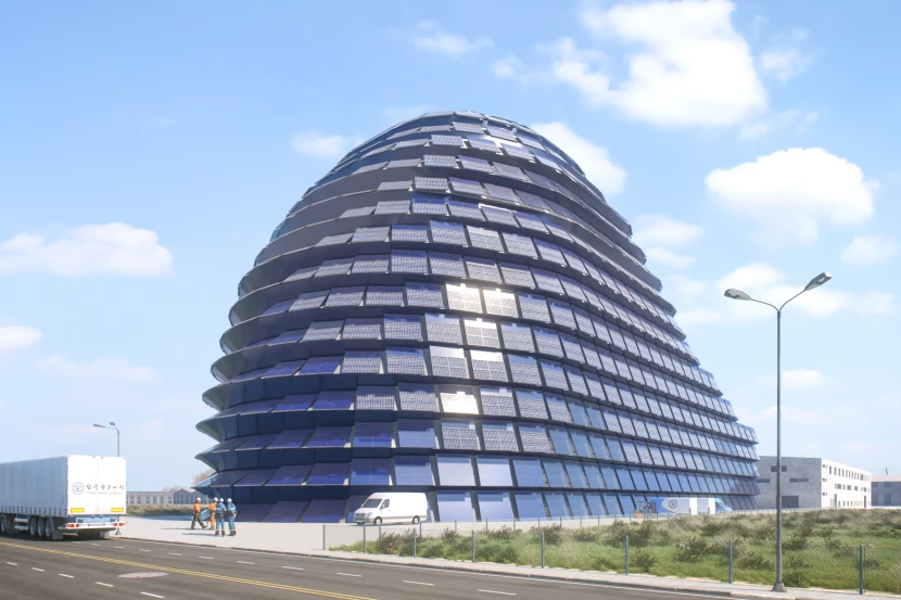 Solar panel-covered Sun Rock will be a renewable-energy powerhouse