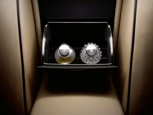 Maybach Zeppelin standard silver champagne flutes