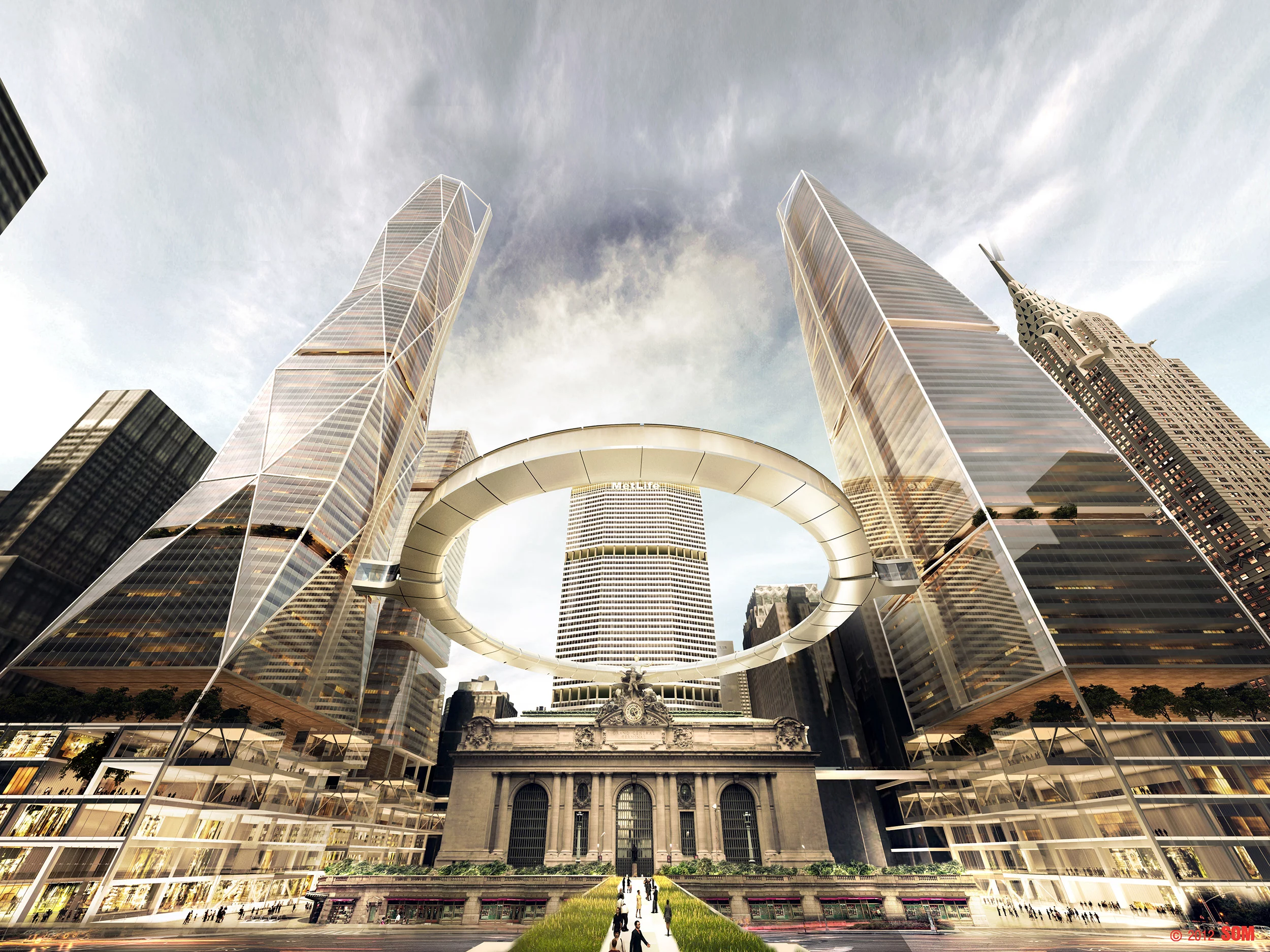SOM's grand vision for the Grand Central Terminal of the future (Image: © 2012 SOM)