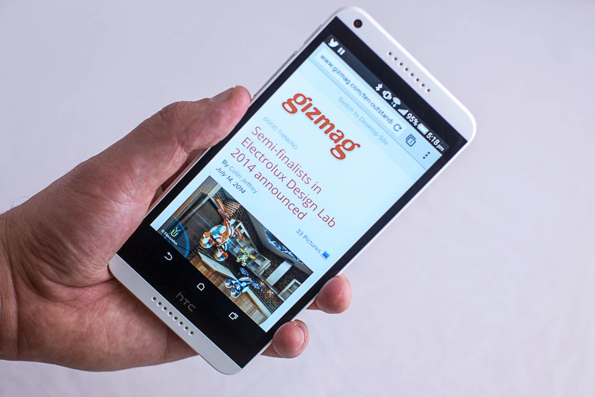 Gizmag reviews HTC's new mid-ranged phablet, the Desire 816