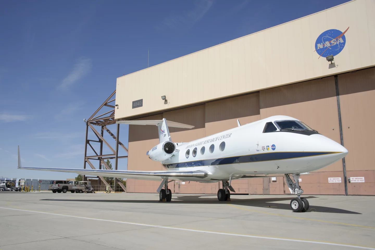 This modified Gulfstream III used as a test bed for the ACTE flexible-flap research (Image: NASA)