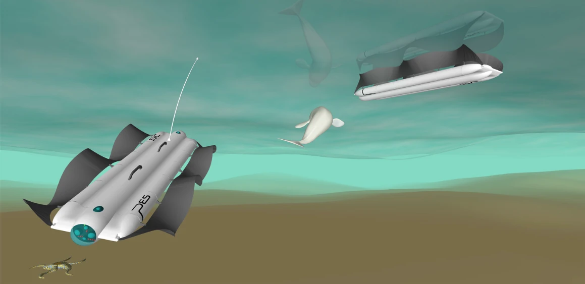 The Velox robot uses a set of undulating fins to propel itself forward
