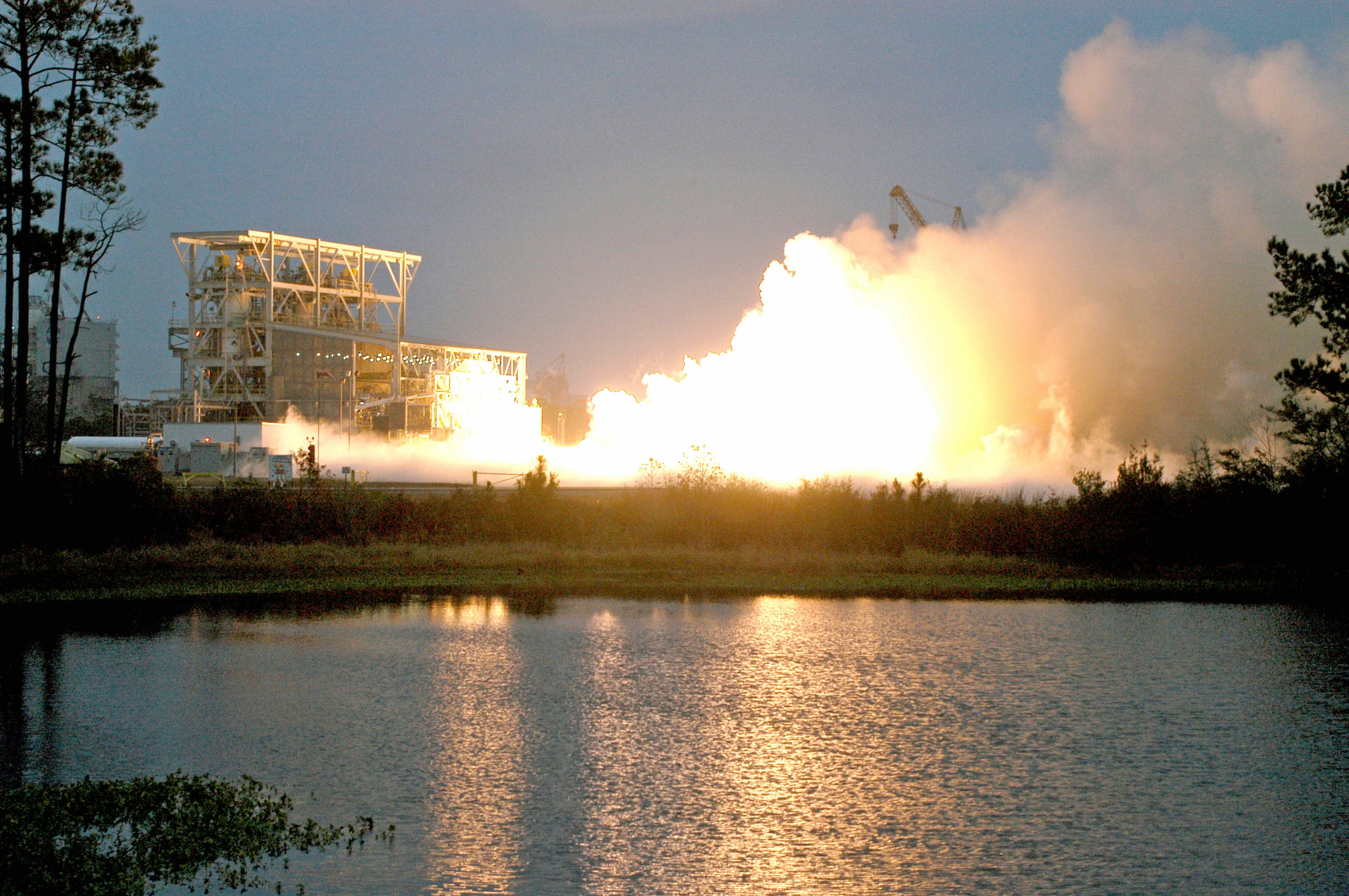 Hot fire test of Antares AJ26 engine - December 17, 2010 (Image: Orbital Sciences Corporation)