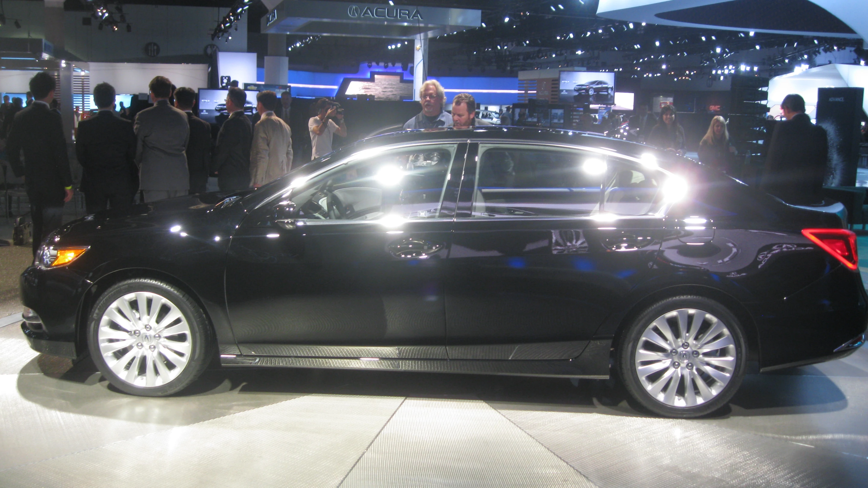 The 2014 Acura RLX on the show floor