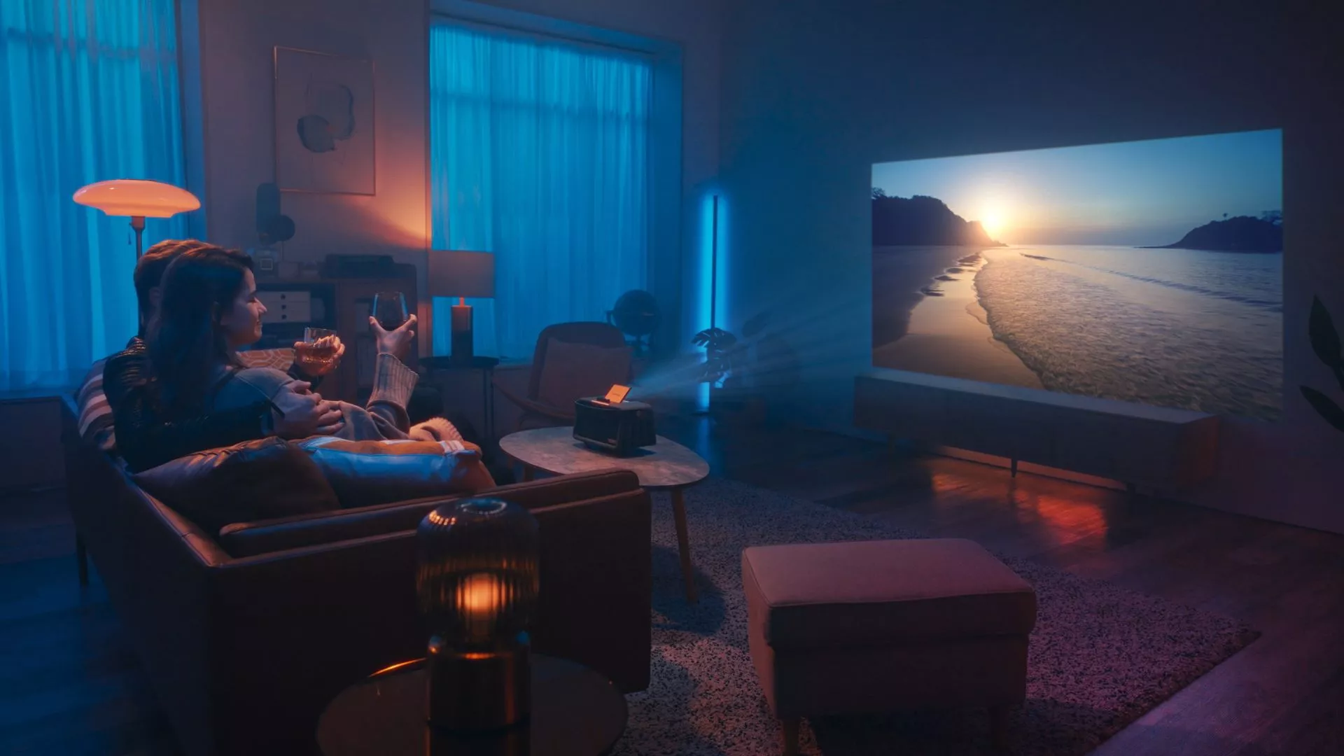 The X300's DLP projector offers native 1,920 x 1,080-pixel resolution at up to 100 diagonal inches