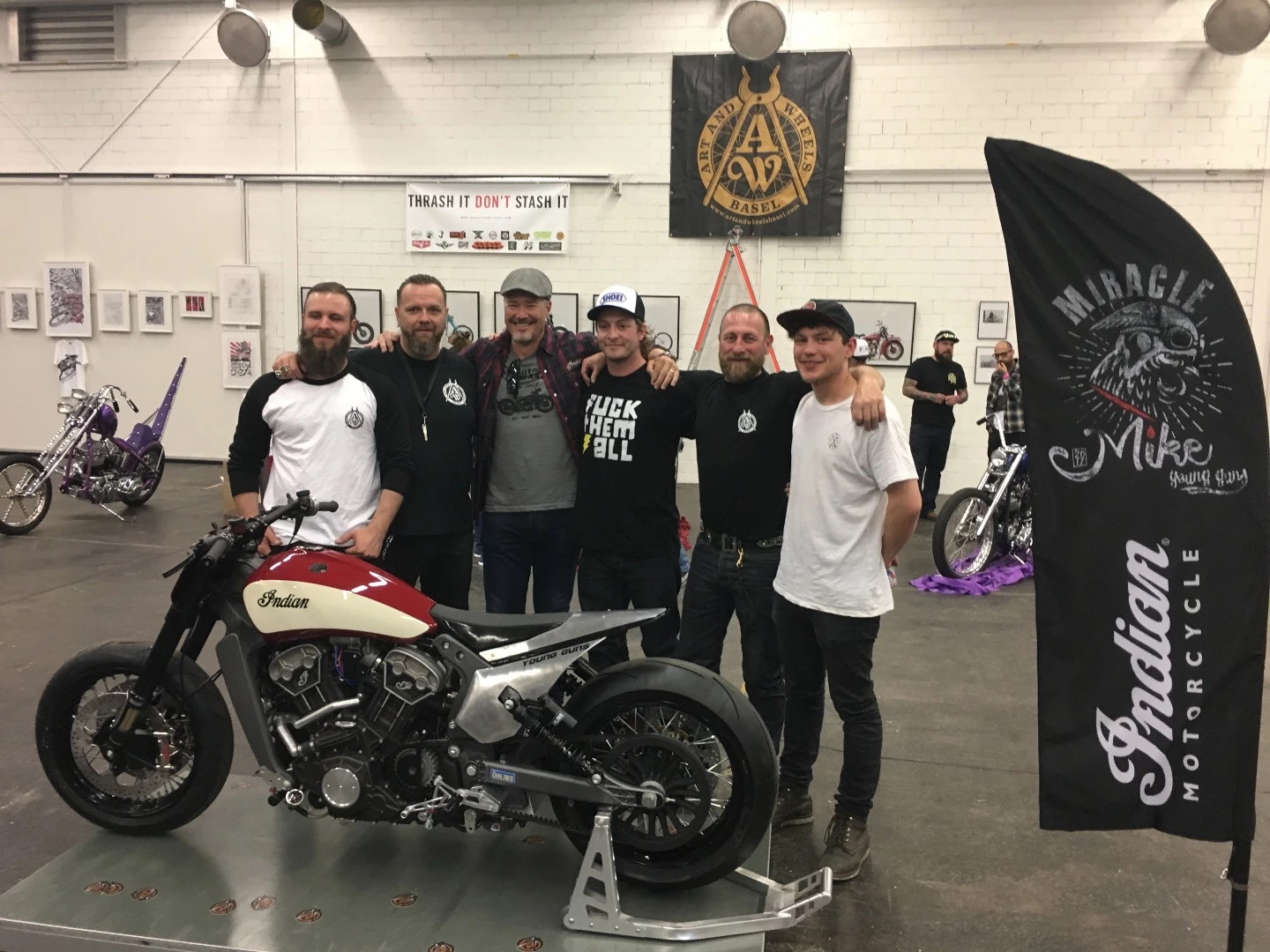 After 700 hours of work, the Young Guns team (and friends) finally got to show'Miracle Mike' at Art & Wheels in Basel, Switzerland.