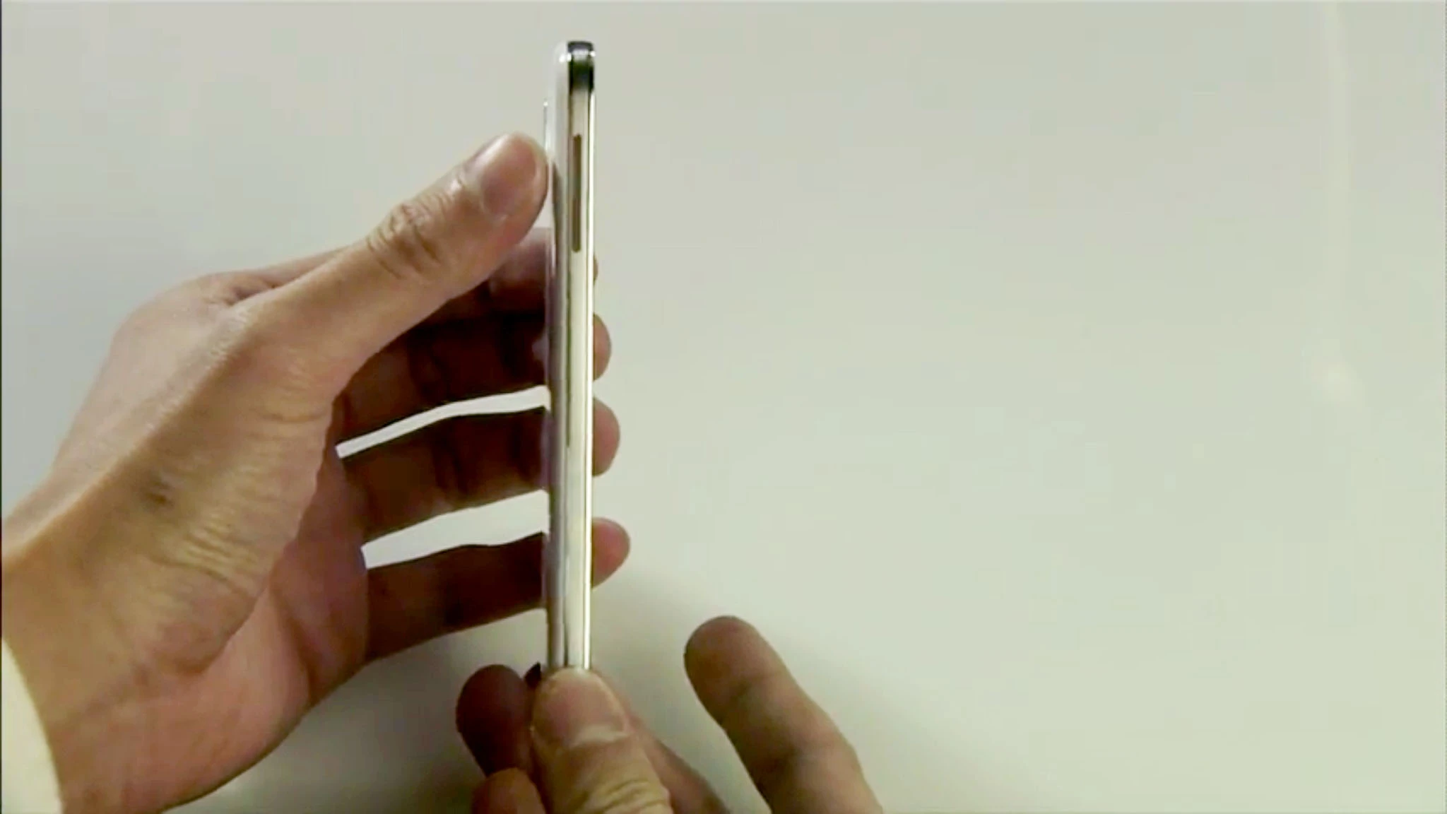 The Galaxy S4 is one of the thinner phones on the market, at 7.9 mm
