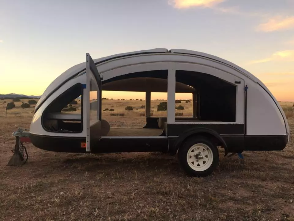 The Earth Traveler is designed to bring family camping to your bumper at under 300 lb