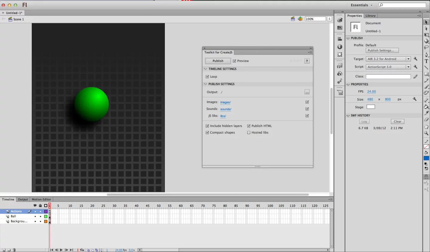 The CreateJS toolkit can convert Flash animations into HTML5