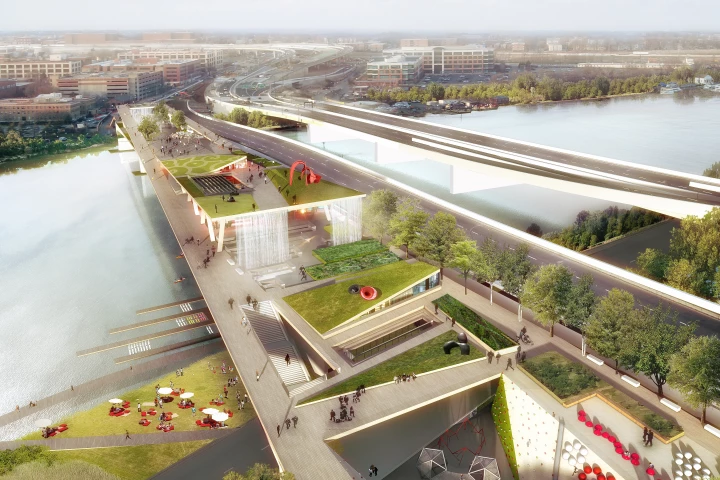 OMA and OLIN's 11th Street Bridge Park proposal