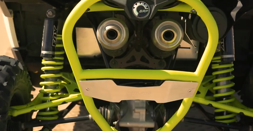 The rear suspension eats bumps with 16 in of travel